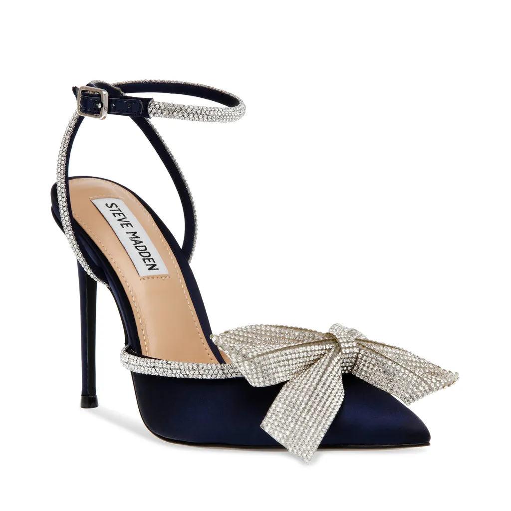 Vamonos Sandal NAVY SATIN