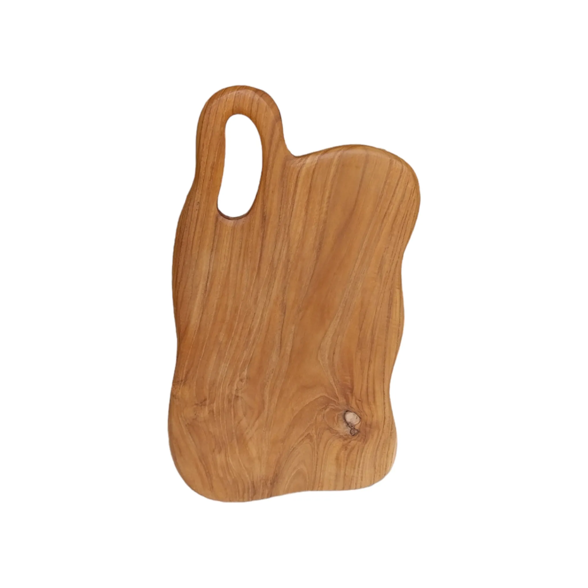 Wavy Teak Wood Cutting Board