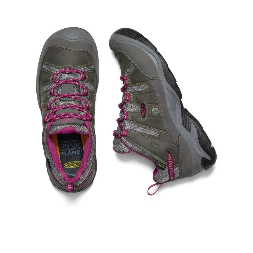 Women's Circadia Waterproof Shoe  |  Steel Grey/Boysenberry