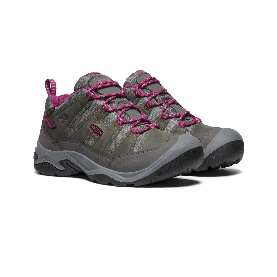 Women's Circadia Waterproof Shoe  |  Steel Grey/Boysenberry