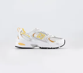 Womens New Balance MR530 Silver White Yellow Trainers